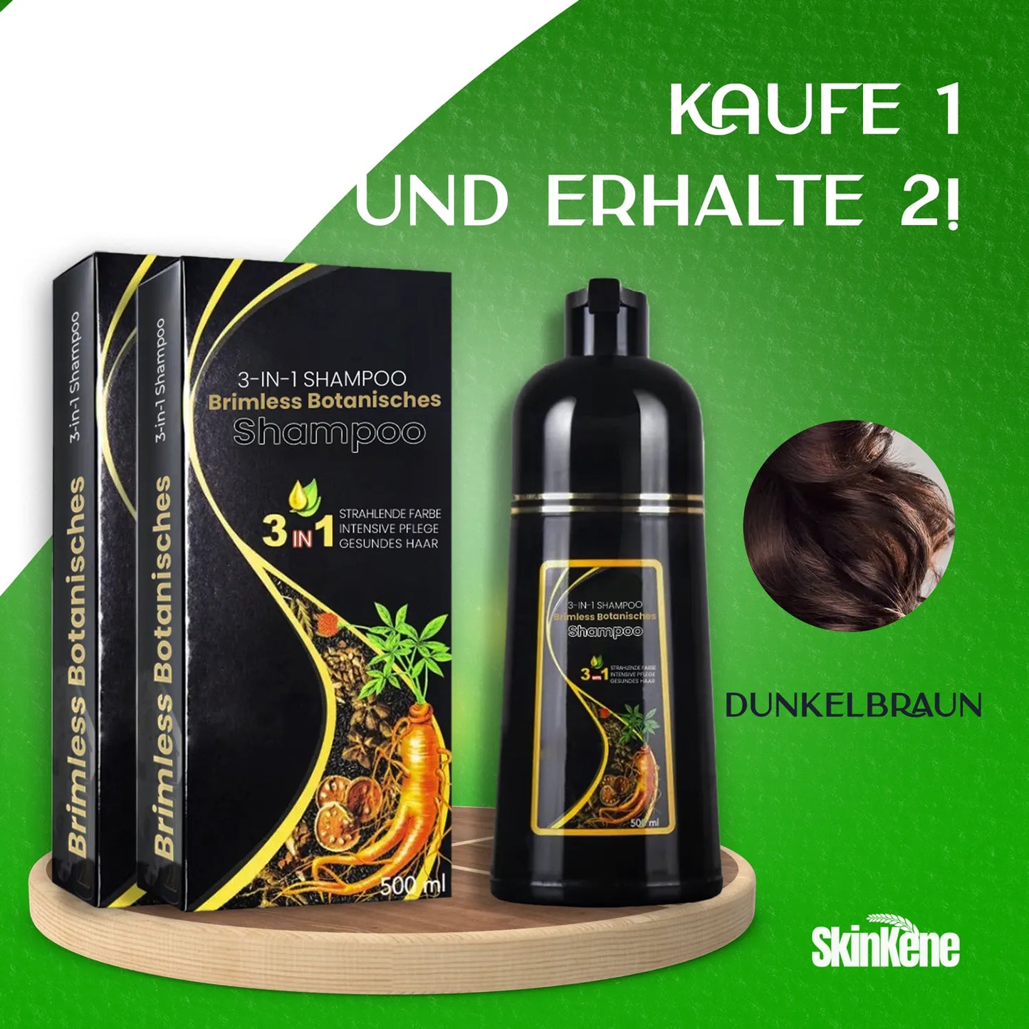 KAUF 1 – ERHALTE 2 | Brimless Botanisches 3-in-1 Shampoo – Hält bis zu 6 Monate + Gratisgeschenk