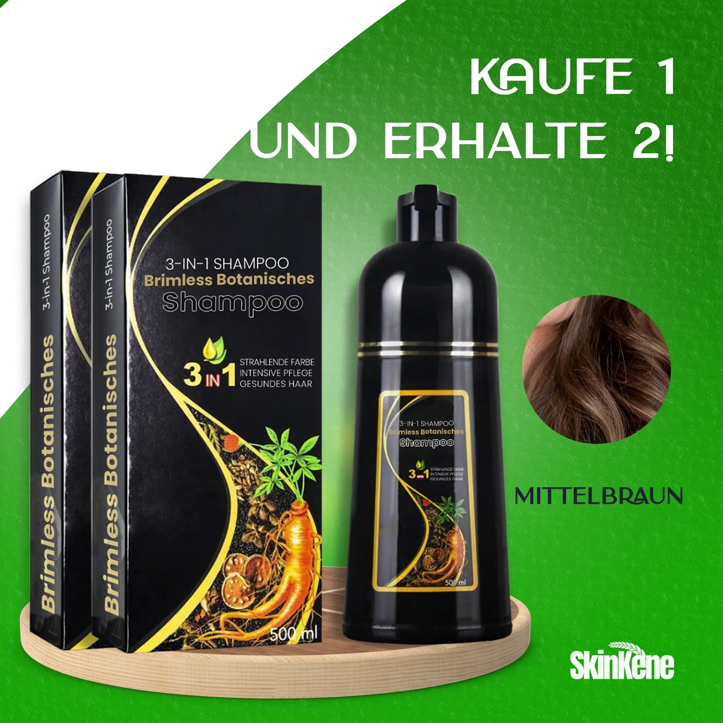 KAUF 1 – ERHALTE 2 | Brimless Botanisches 3-in-1 Shampoo – Hält bis zu 6 Monate + Gratisgeschenk